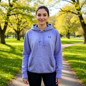 Under Armour Storm1 Hoodie Womens S/M Purple Thermal Sweatshirt Outdoors Active